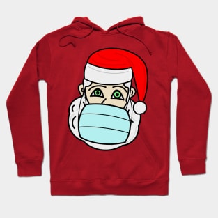 Santa Claus with a face mask Hoodie